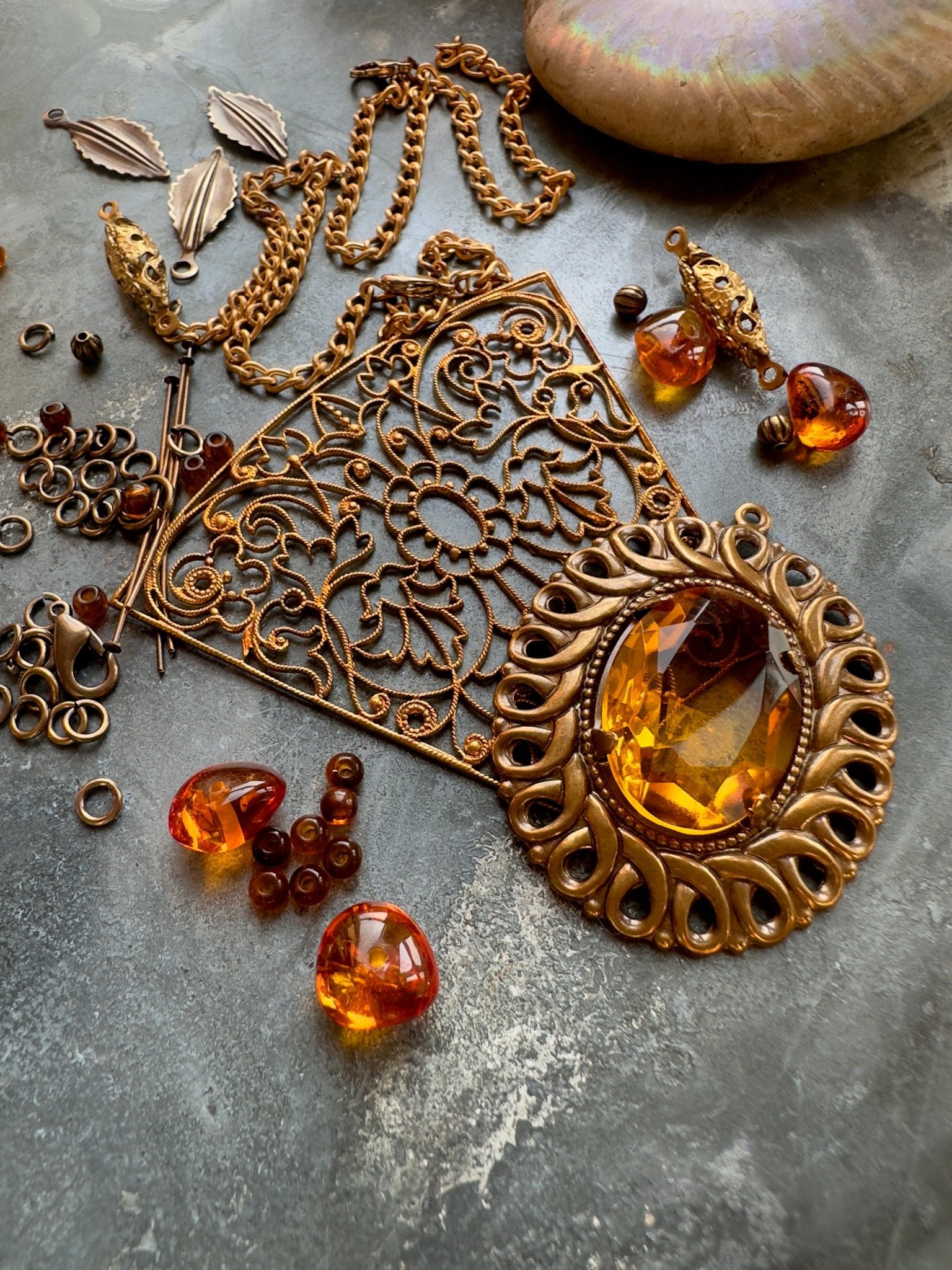 Jeweled Trellis - Necklace Kit - Vintaj Idaho Design - 9/10/2025 - Vintaj Live Shop ID