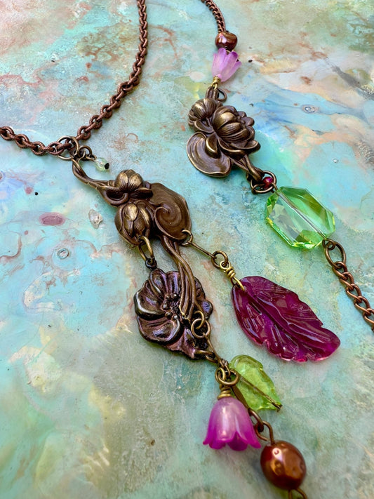 Lilypad Reflection - Mariposa Bloom Collection - Necklace Earrings Kit - Vintaj Design - 5/9/2025 - Vintaj Live Shop ID