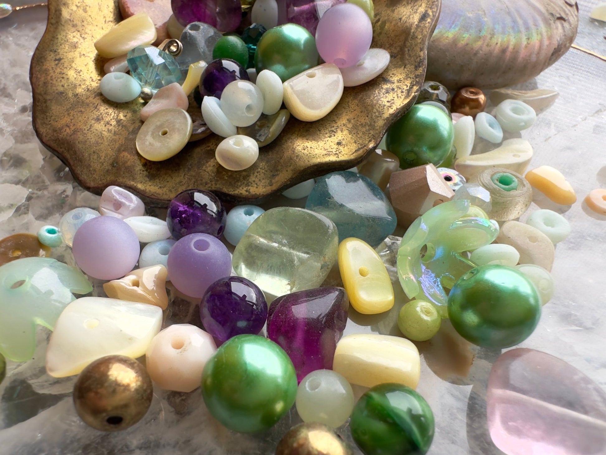 Mermaid Myriad - 1 oz Vintage Bead Mix - Idaho Vintaj Design - 7/23/2025 - Vintaj Live Shop ID