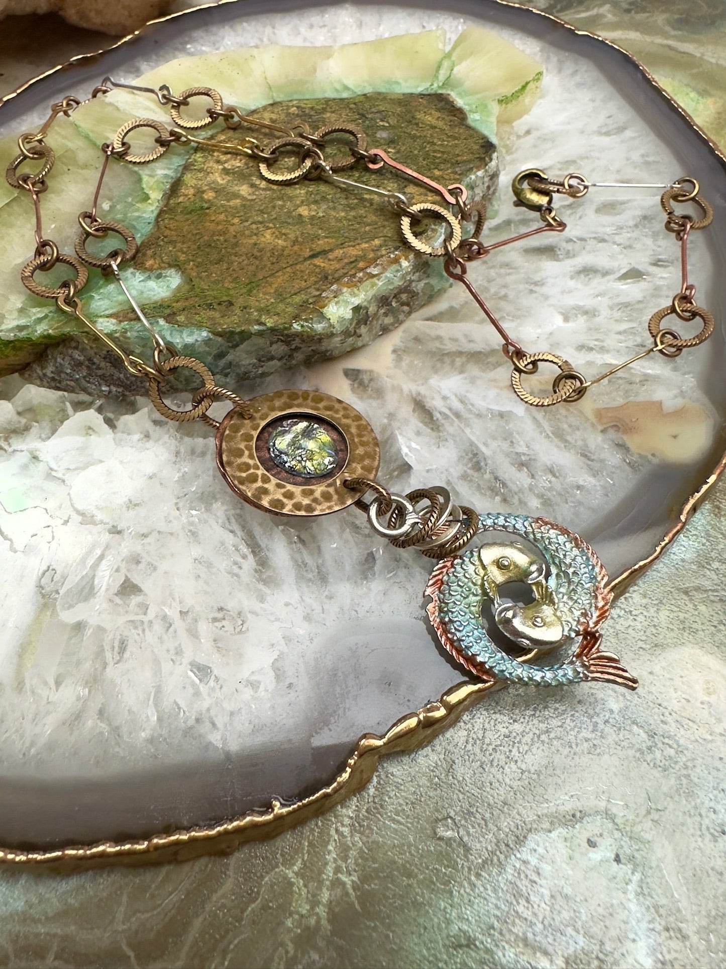 Neptune Reflection Necklace Kit - Vintaj Design - 1/29/25 - Vintaj Live Shop ID
