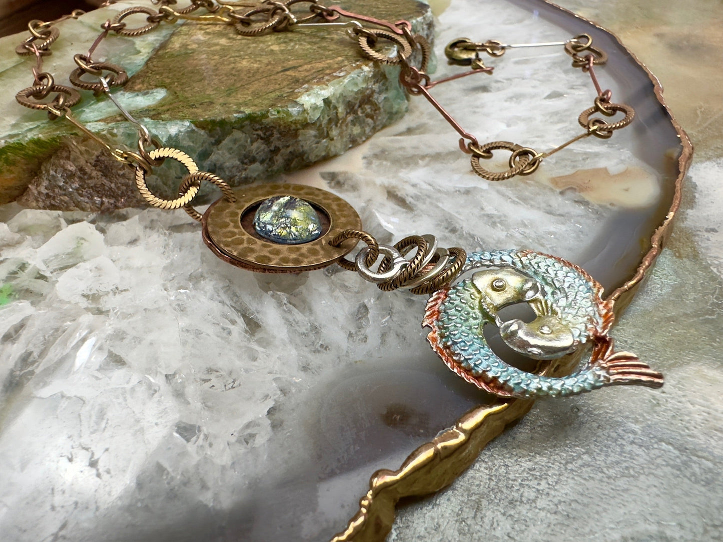 Neptune Reflection Necklace Kit - Vintaj Design - 1/29/25 - Vintaj Live Shop ID