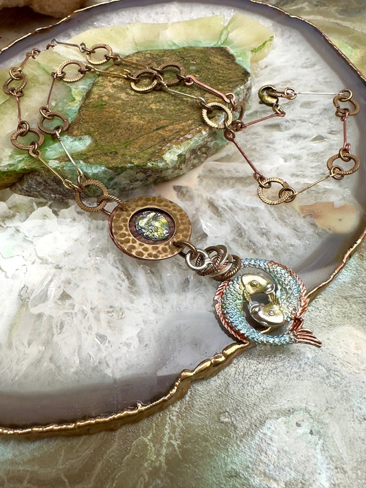 Neptune Reflection Necklace Kit - Vintaj Design - 1/29/25 - Vintaj Live Shop ID