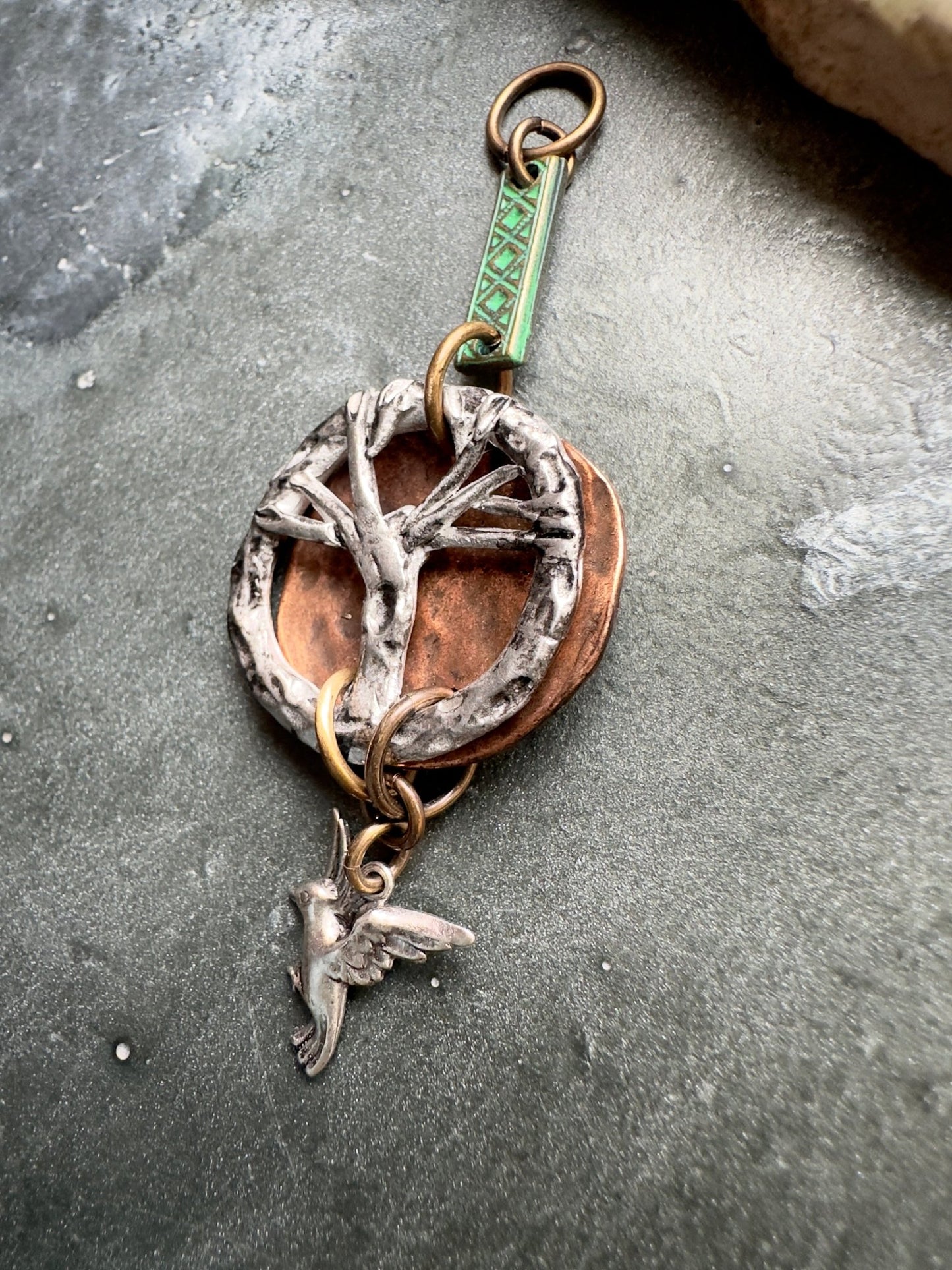 Oaken Amulet - Vintage Drop Pendant Kit - Vintaj Idaho Design - 11/5/2025 - Vintaj Live Shop ID