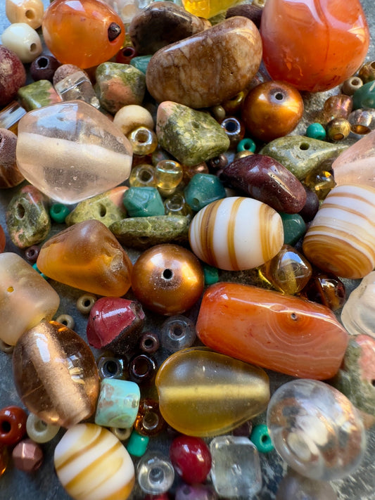 Rockfall Harvest Vintage Bead Mix - Idaho Vintaj Design - 9/24/2025 - Vintaj Live Shop ID