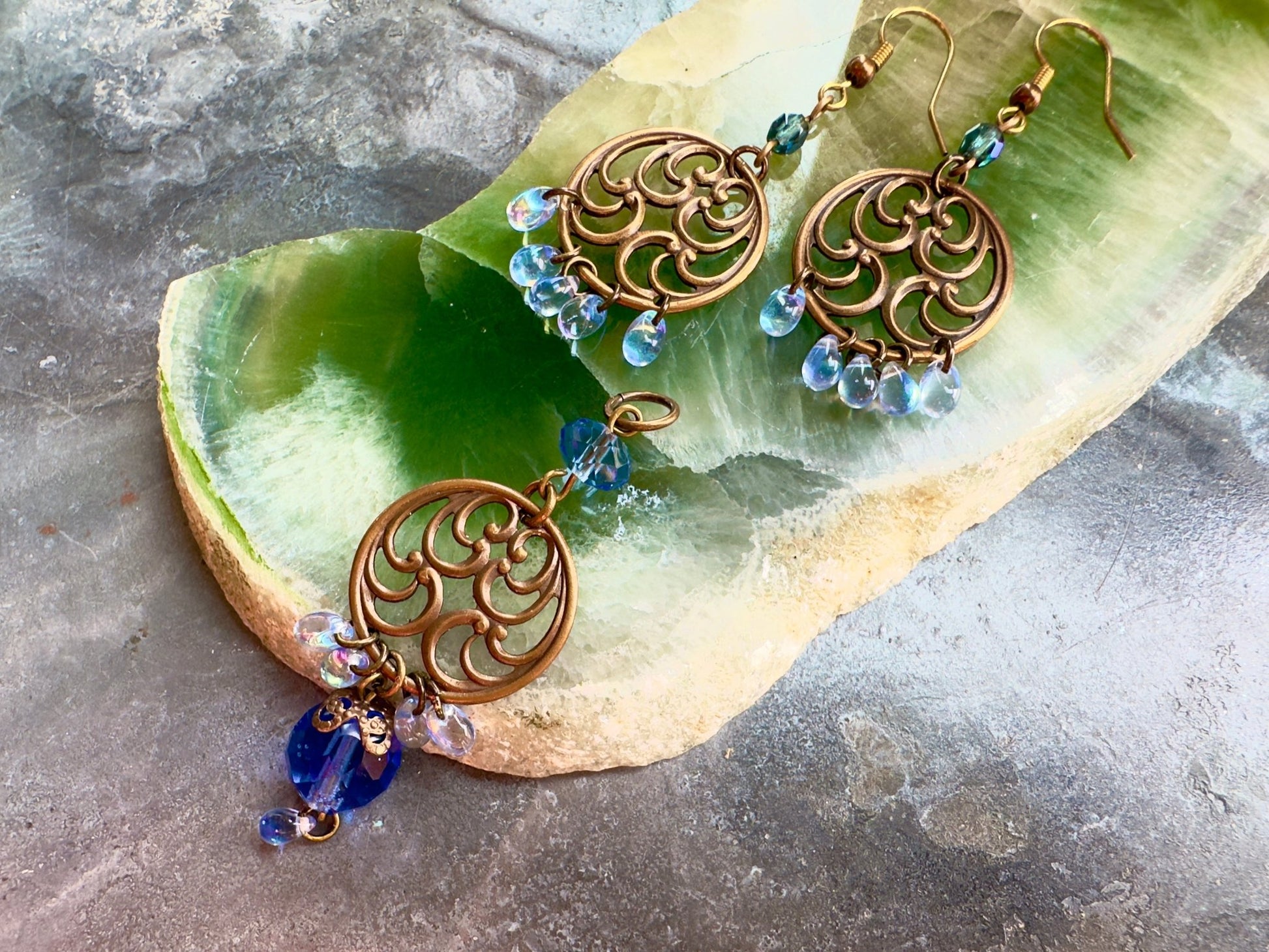 Sapphire Solstice - Pendant & Earring Kit - Vintaj Idaho Design - 10/1/2025 - Vintaj Live Shop ID