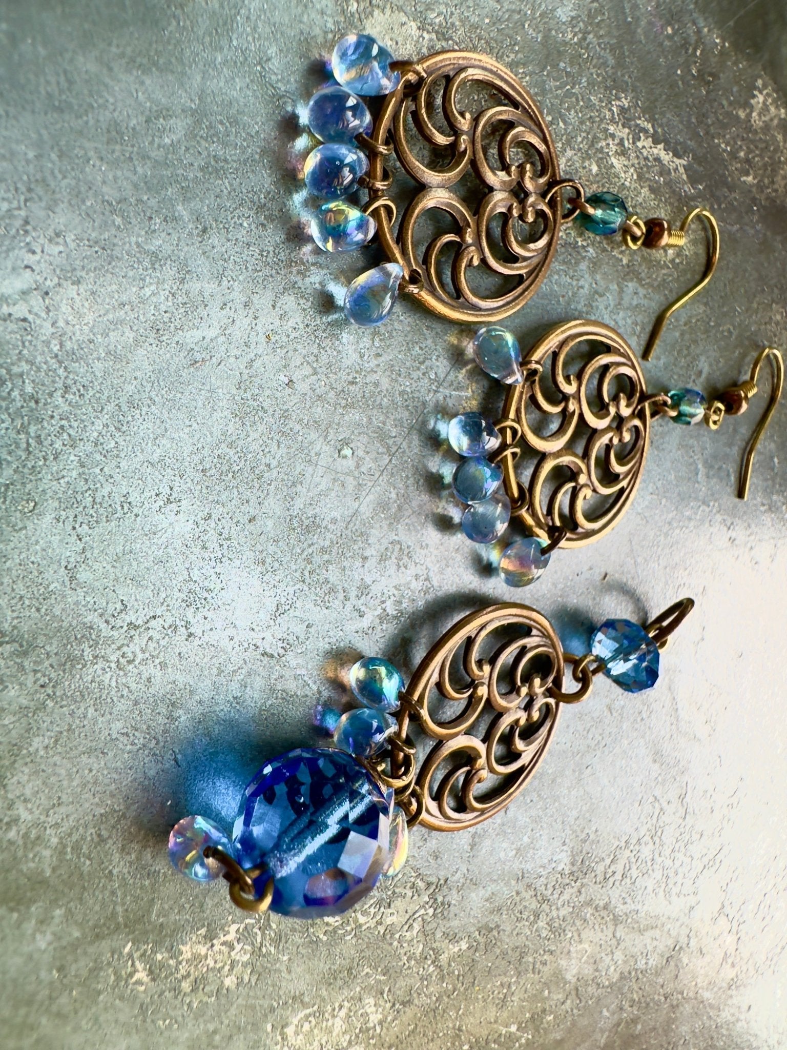 Sapphire Solstice - Pendant & Earring Kit - Vintaj Idaho Design - 10/1/2025 - Vintaj Live Shop ID