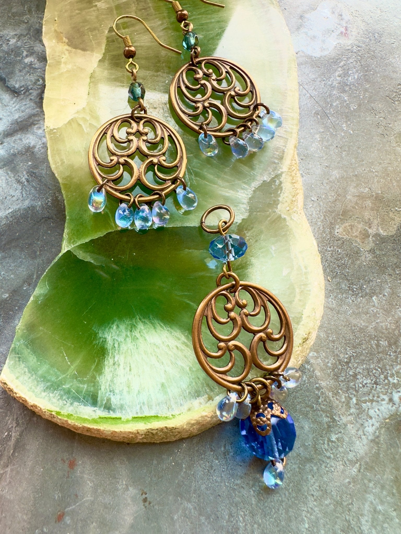Sapphire Solstice - Pendant & Earring Kit - Vintaj Idaho Design - 10/1/2025 - Vintaj Live Shop ID