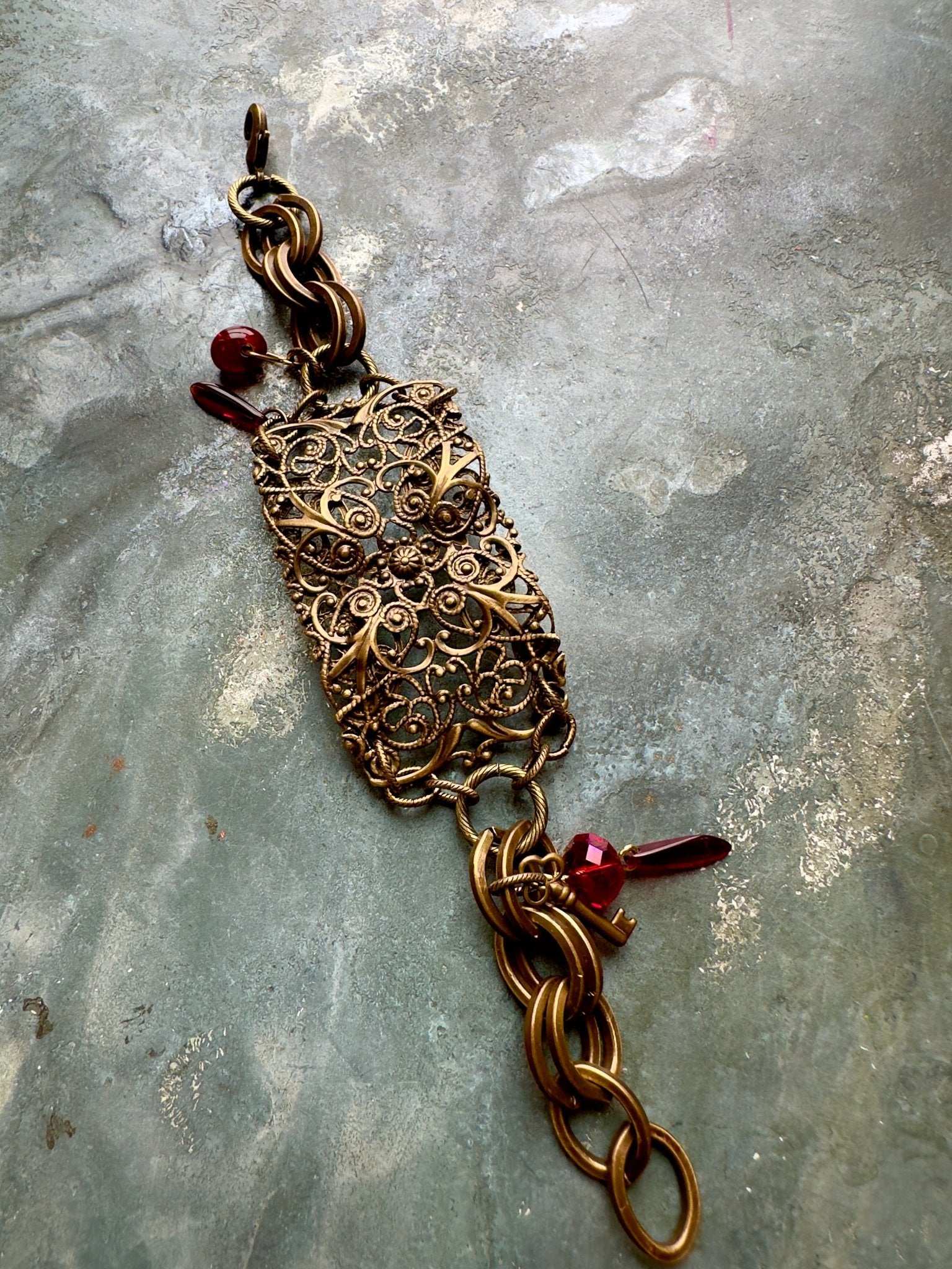 Scarlet Flame - Bracelet Kit - Vintaj Idaho Design - 8/27/2025 - Vintaj Live Shop ID