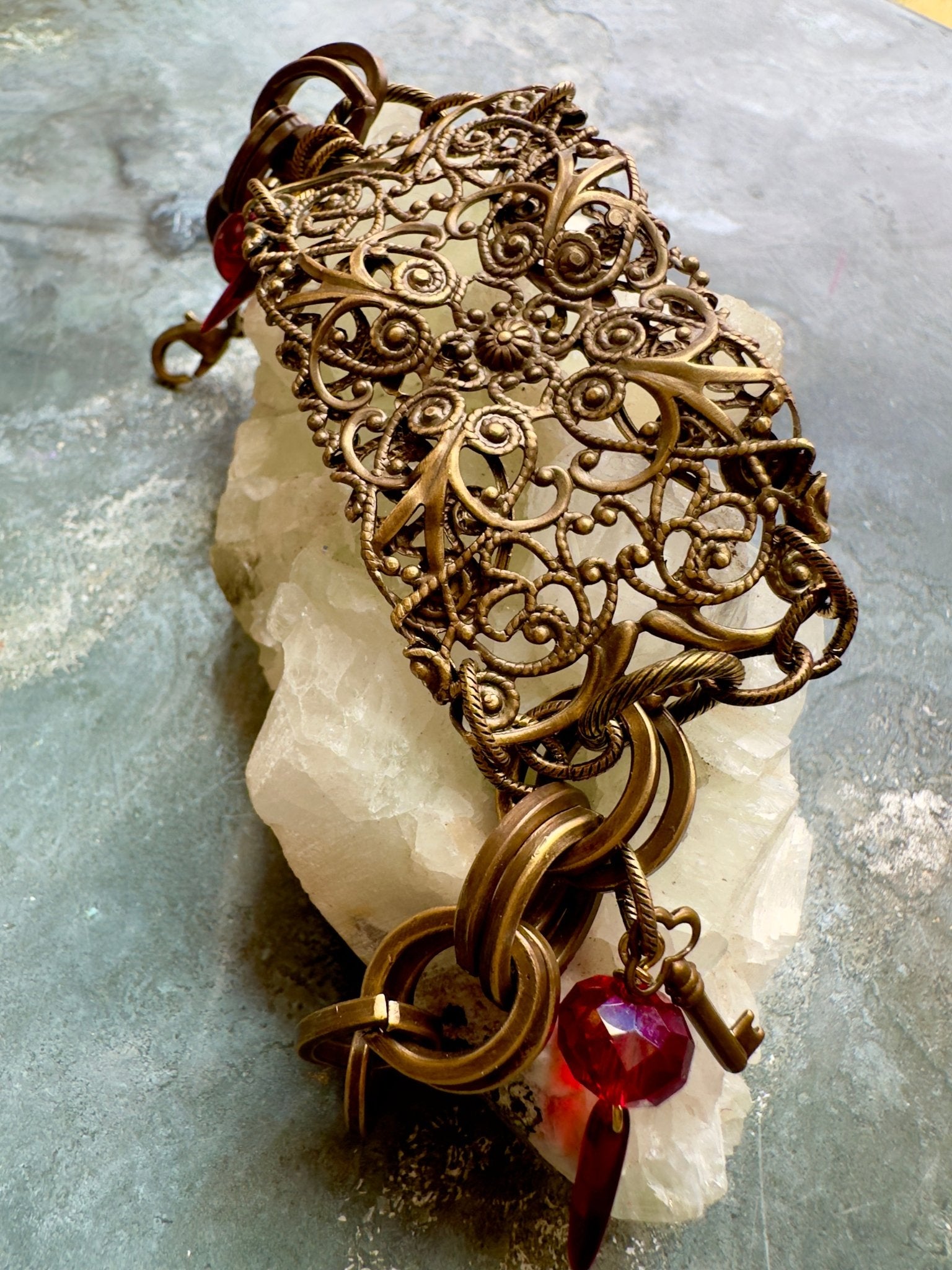 Scarlet Flame - Bracelet Kit - Vintaj Idaho Design - 8/27/2025 - Vintaj Live Shop ID