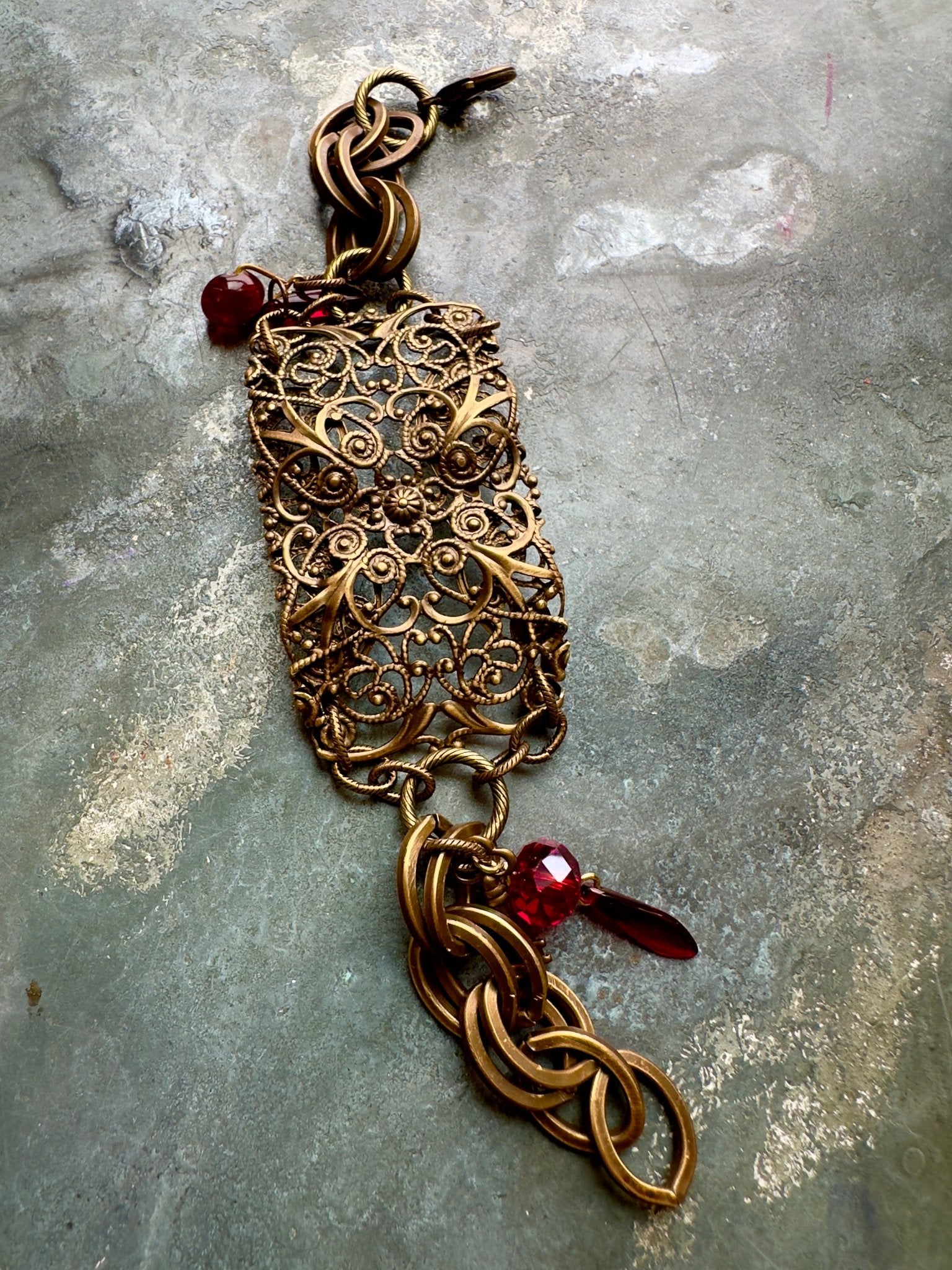 Scarlet Flame - Bracelet Kit - Vintaj Idaho Design - 8/27/2025 - Vintaj Live Shop ID