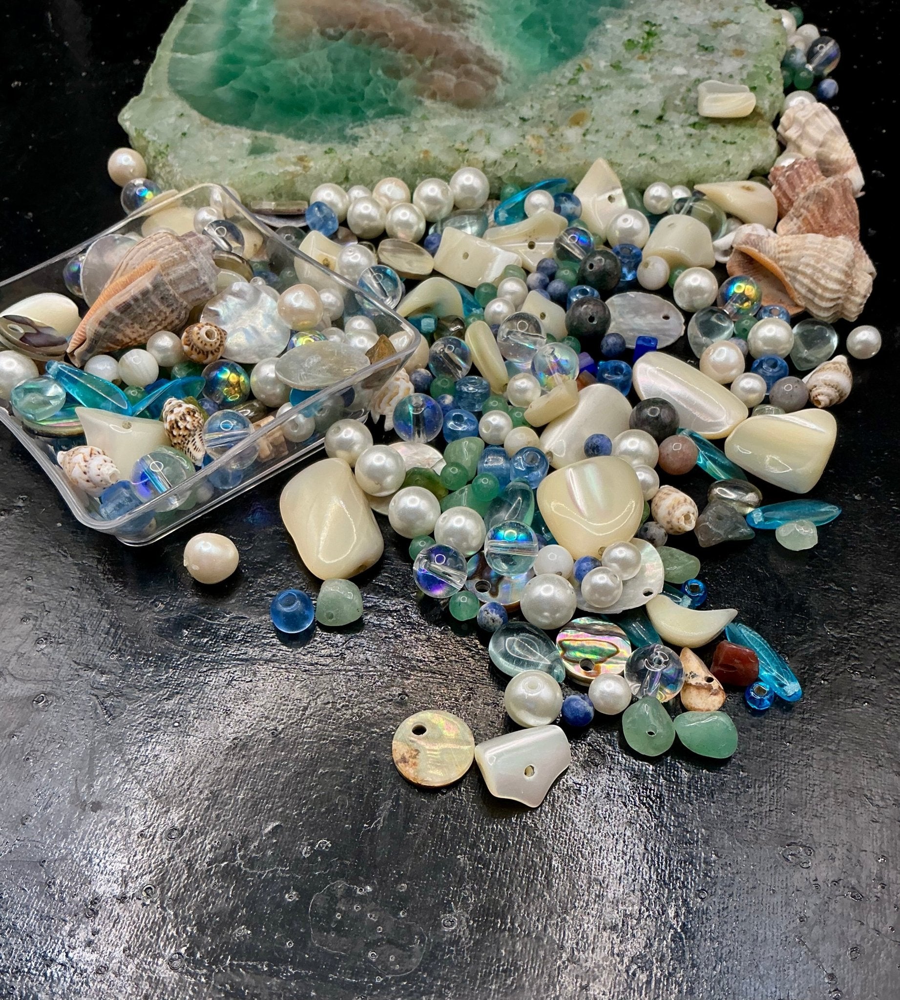 Seashell Symphony 1 oz Deluxe Bead Mix - VLS Idaho - 7/3/26 - Vintaj Live Shop ID