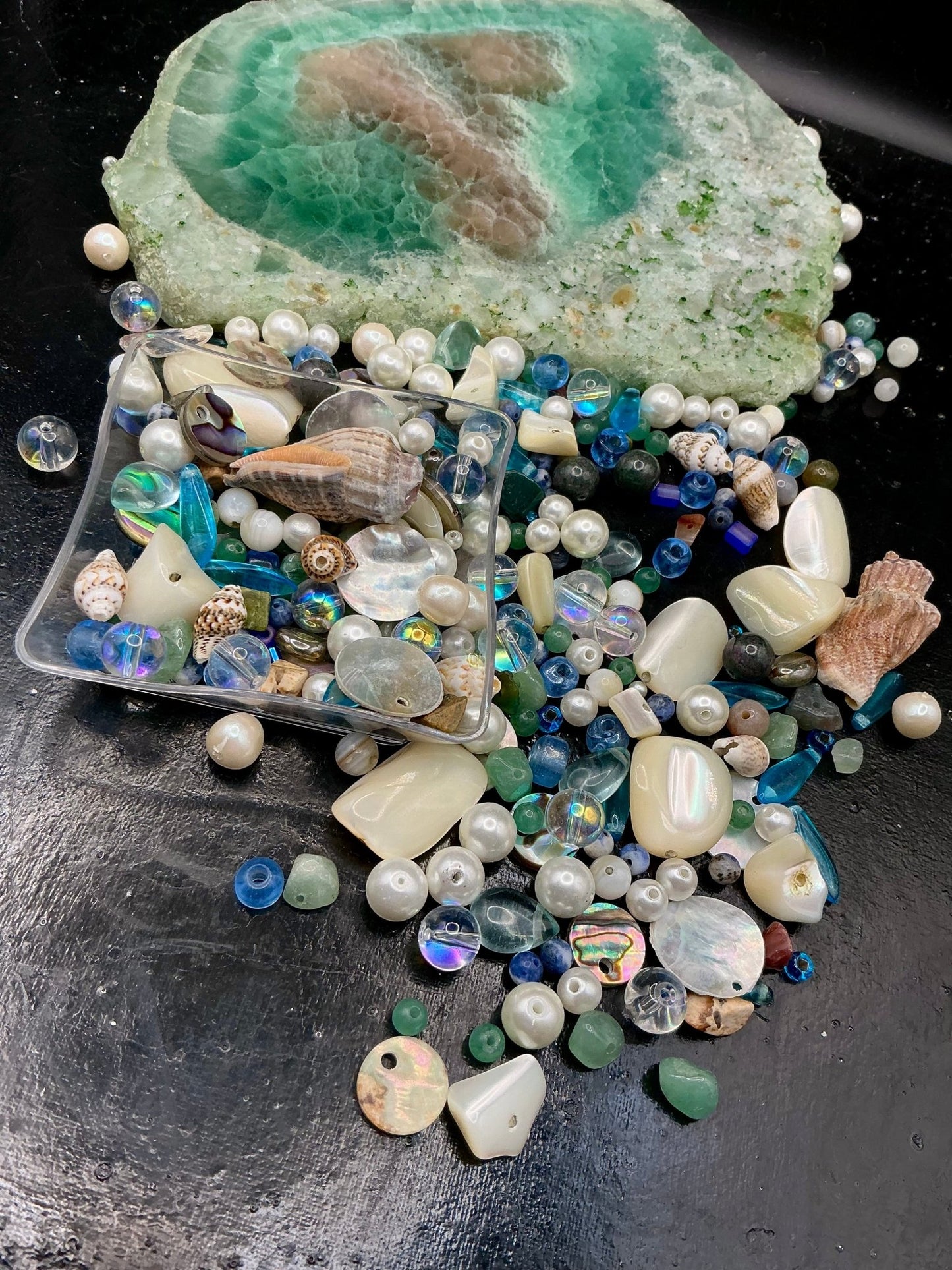 Seashell Symphony 1 oz Deluxe Bead Mix - VLS Idaho - 7/3/26 - Vintaj Live Shop ID
