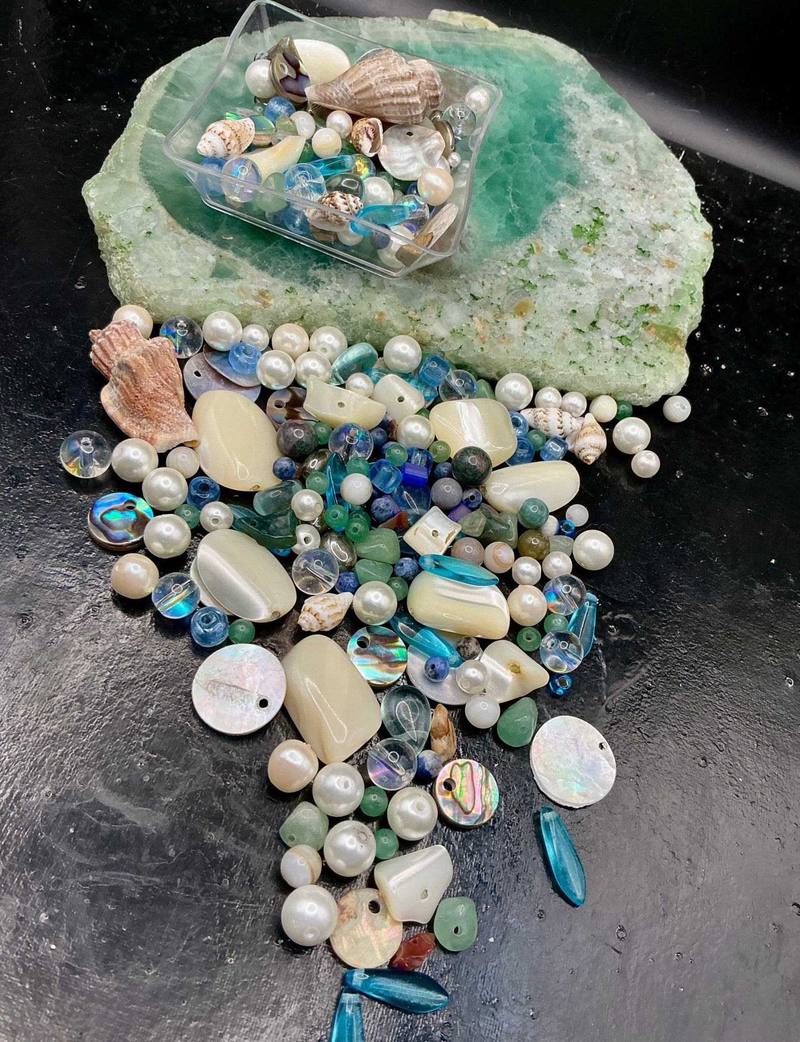 Seashell Symphony 1 oz Deluxe Bead Mix - VLS Idaho - 7/3/26 - Vintaj Live Shop ID