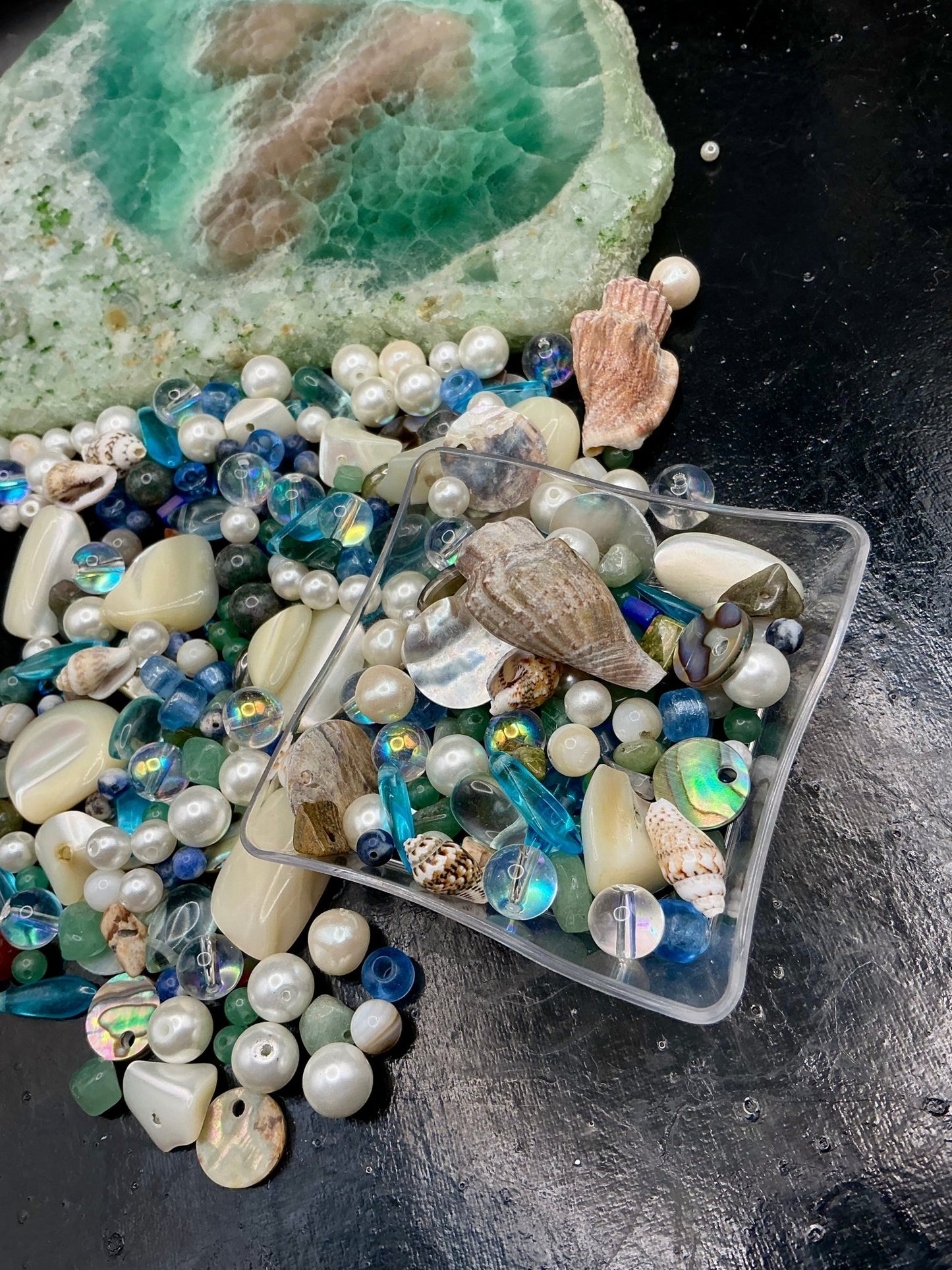 Seashell Symphony 1 oz Deluxe Bead Mix - VLS Idaho - 7/3/26 - Vintaj Live Shop ID