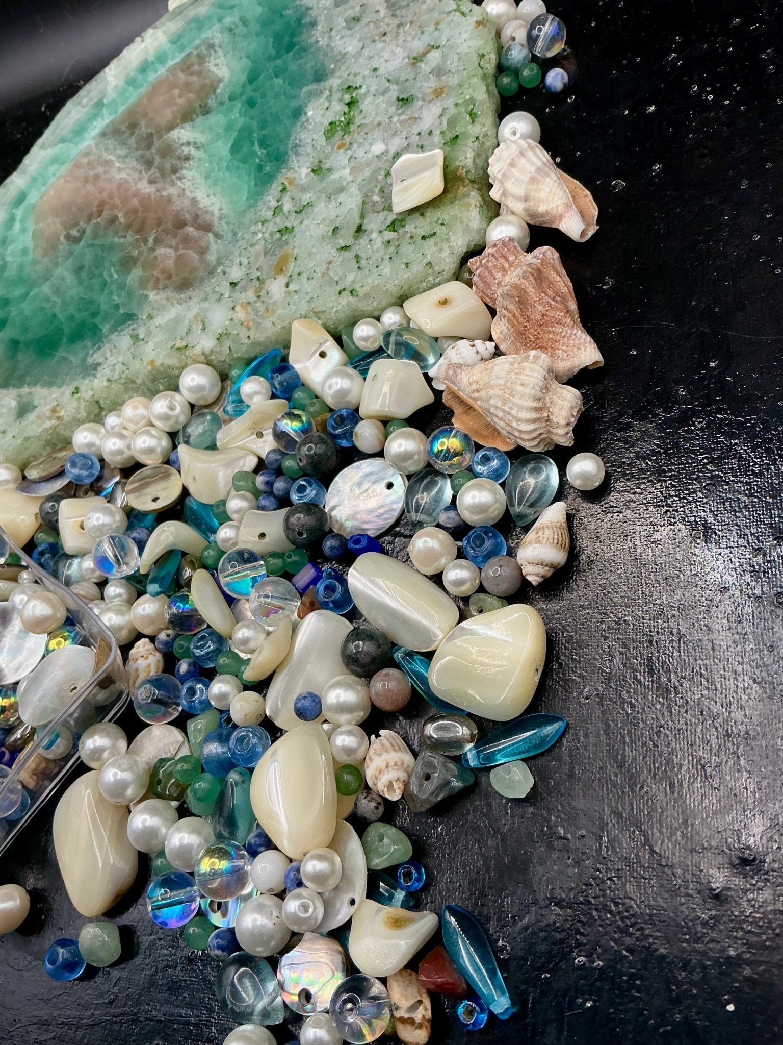 Seashell Symphony 1 oz Deluxe Bead Mix - VLS Idaho - 7/3/26 - Vintaj Live Shop ID