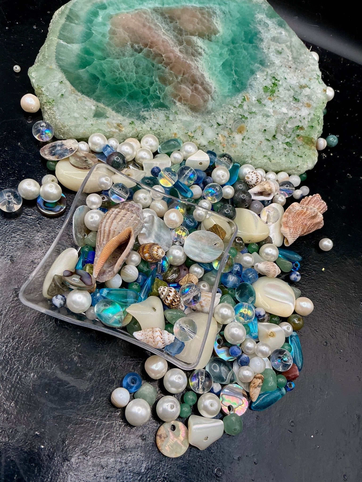Seashell Symphony 1 oz Deluxe Bead Mix - VLS Idaho - 7/3/26 - Vintaj Live Shop ID
