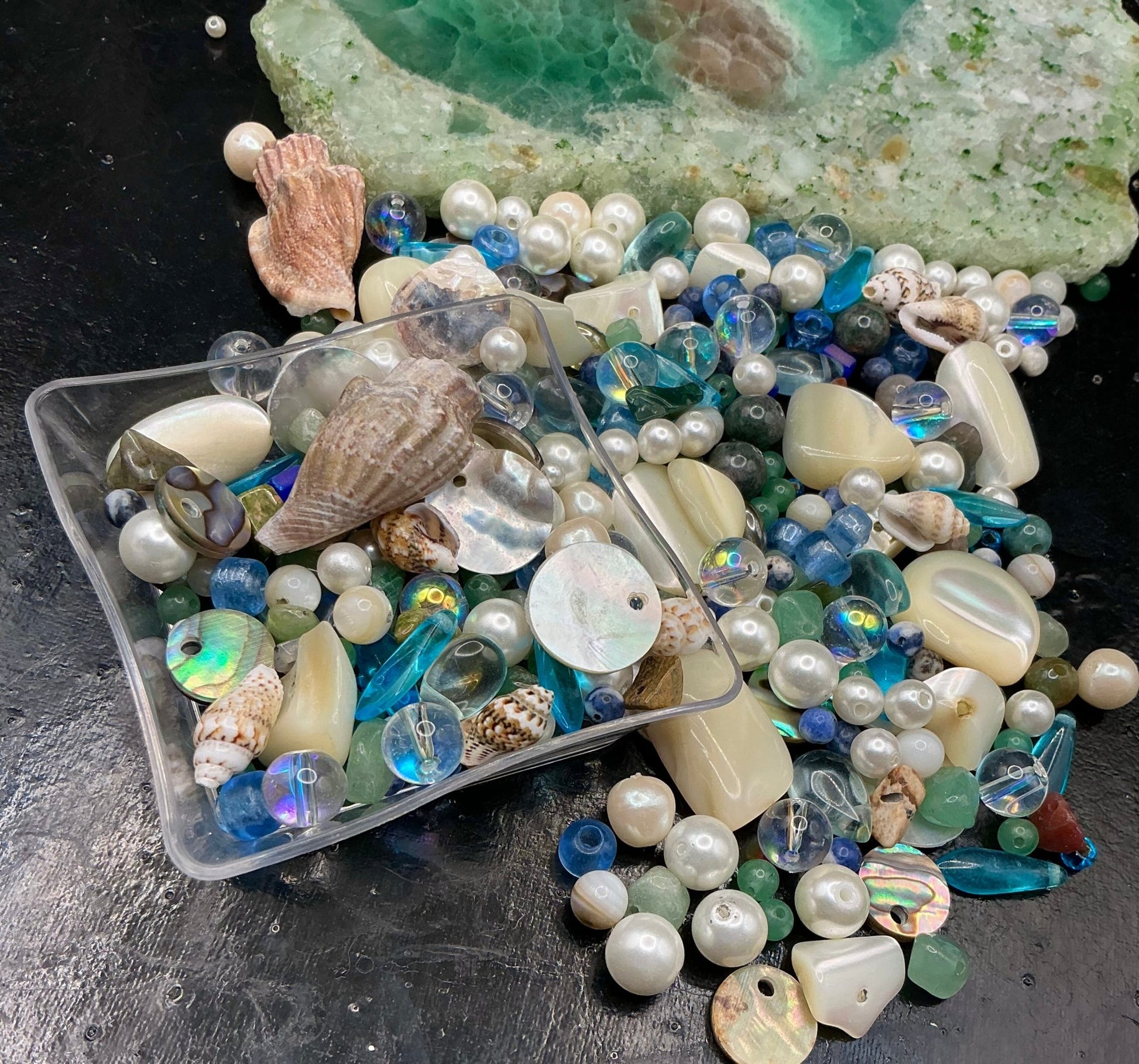 Seashell Symphony 1 oz Deluxe Bead Mix - VLS Idaho - 7/3/26 - Vintaj Live Shop ID