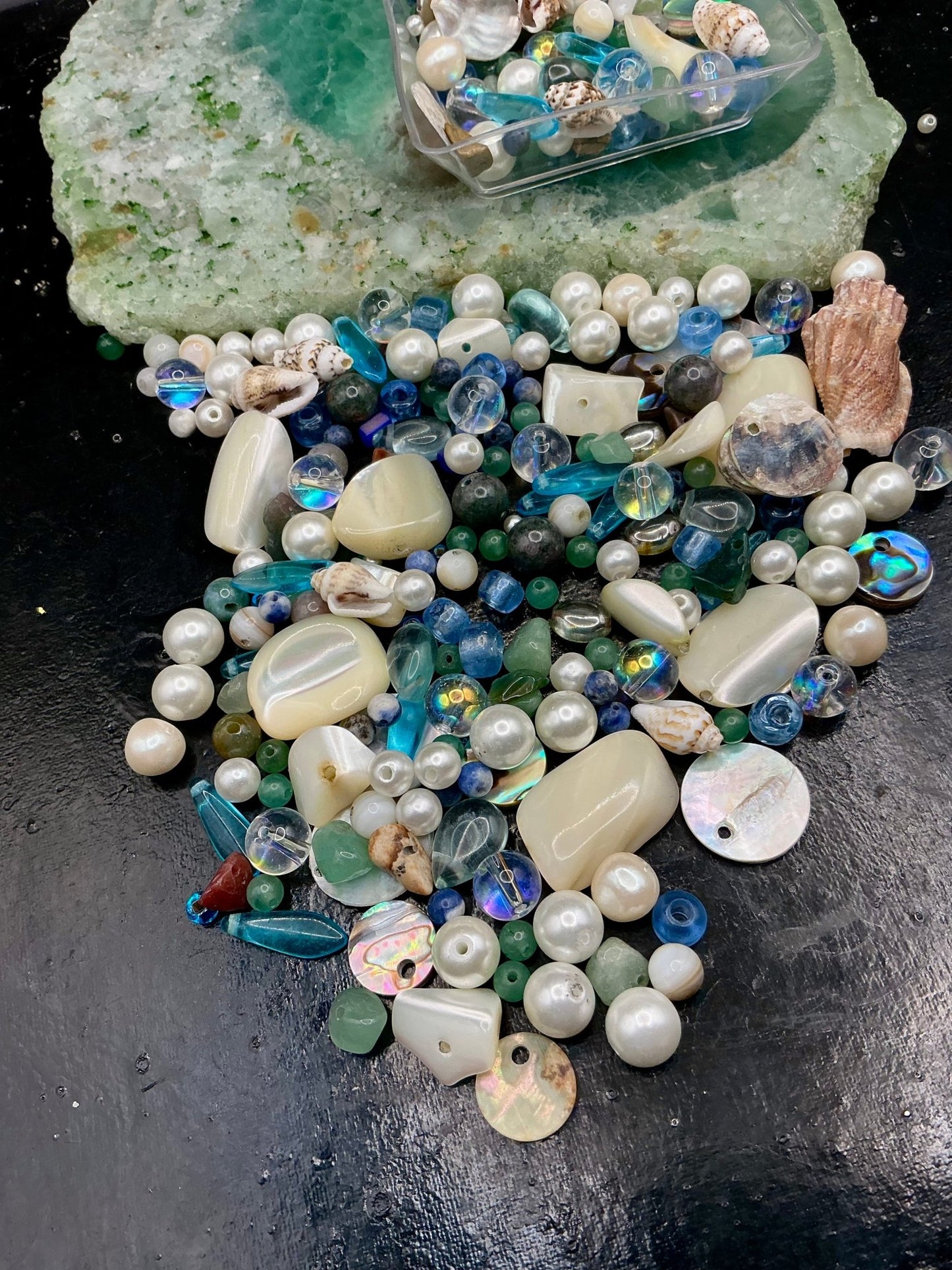 Seashell Symphony 1 oz Deluxe Bead Mix - VLS Idaho - 7/3/26 - Vintaj Live Shop ID