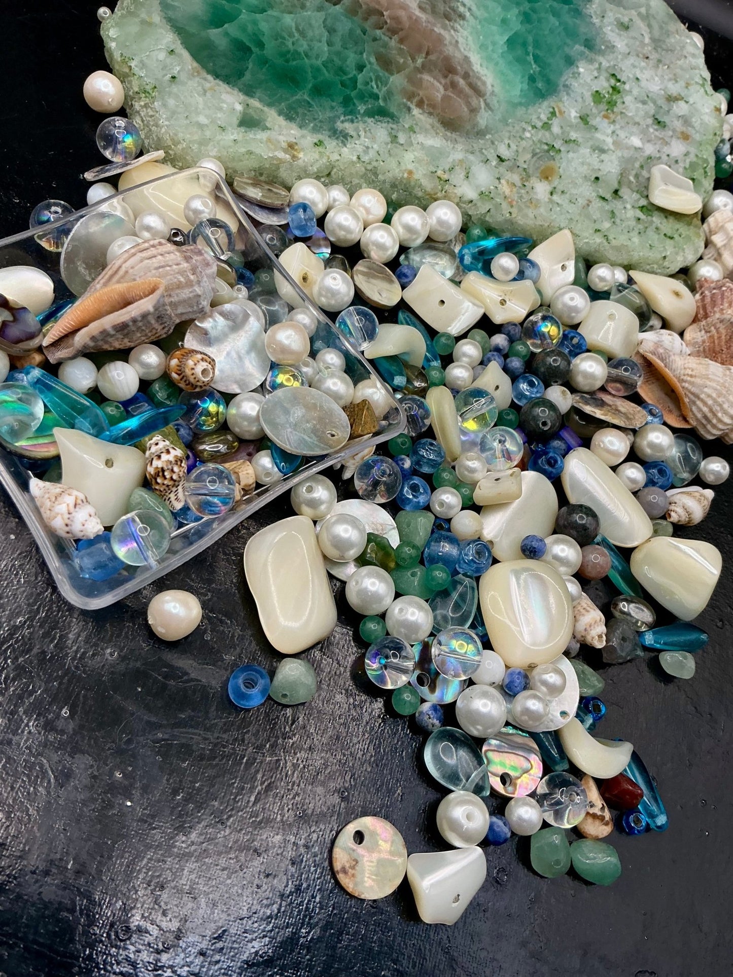 Seashell Symphony 1 oz Deluxe Bead Mix - VLS Idaho - 7/3/26 - Vintaj Live Shop ID