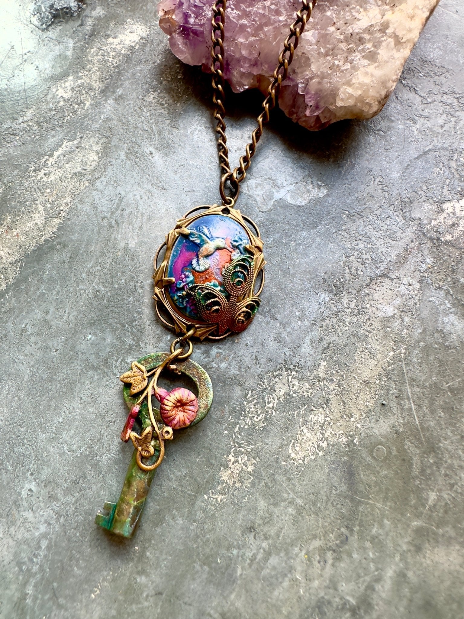 Secret Meadow - Necklace Kit - Vintaj Idaho Design - 9/3/2025 - Vintaj Live Shop ID