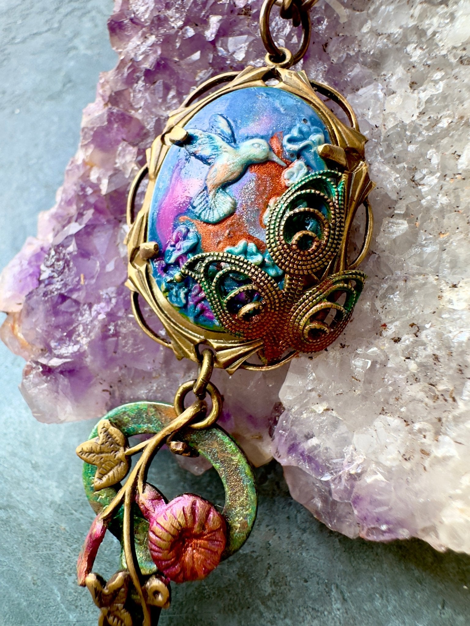 Secret Meadow - Necklace Kit - Vintaj Idaho Design - 9/3/2025 - Vintaj Live Shop ID