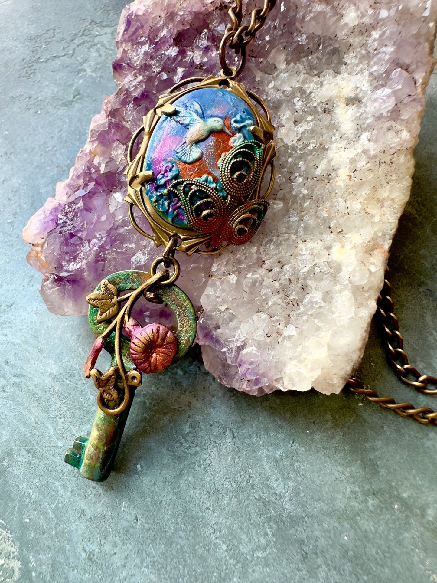 Secret Meadow - Necklace Kit - Vintaj Idaho Design - 9/3/2025 - Vintaj Live Shop ID