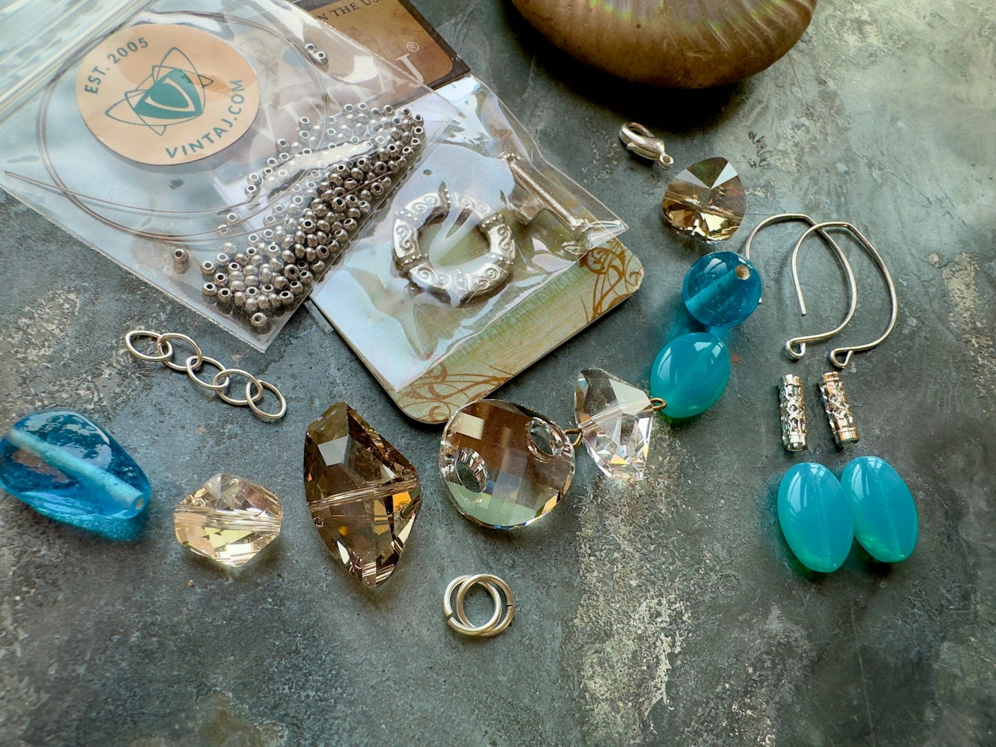 Shimmering Shores - Bracelet Earrings Kit - Vintaj Idaho Design - 9/8/2025 - Vintaj Live Shop ID