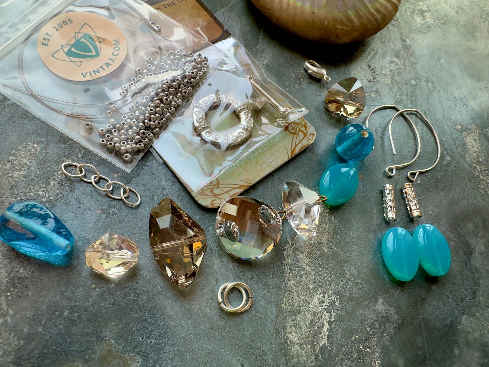 Shimmering Shores - Bracelet Earrings Kit - Vintaj Idaho Design - 9/8/2025 - Vintaj Live Shop ID