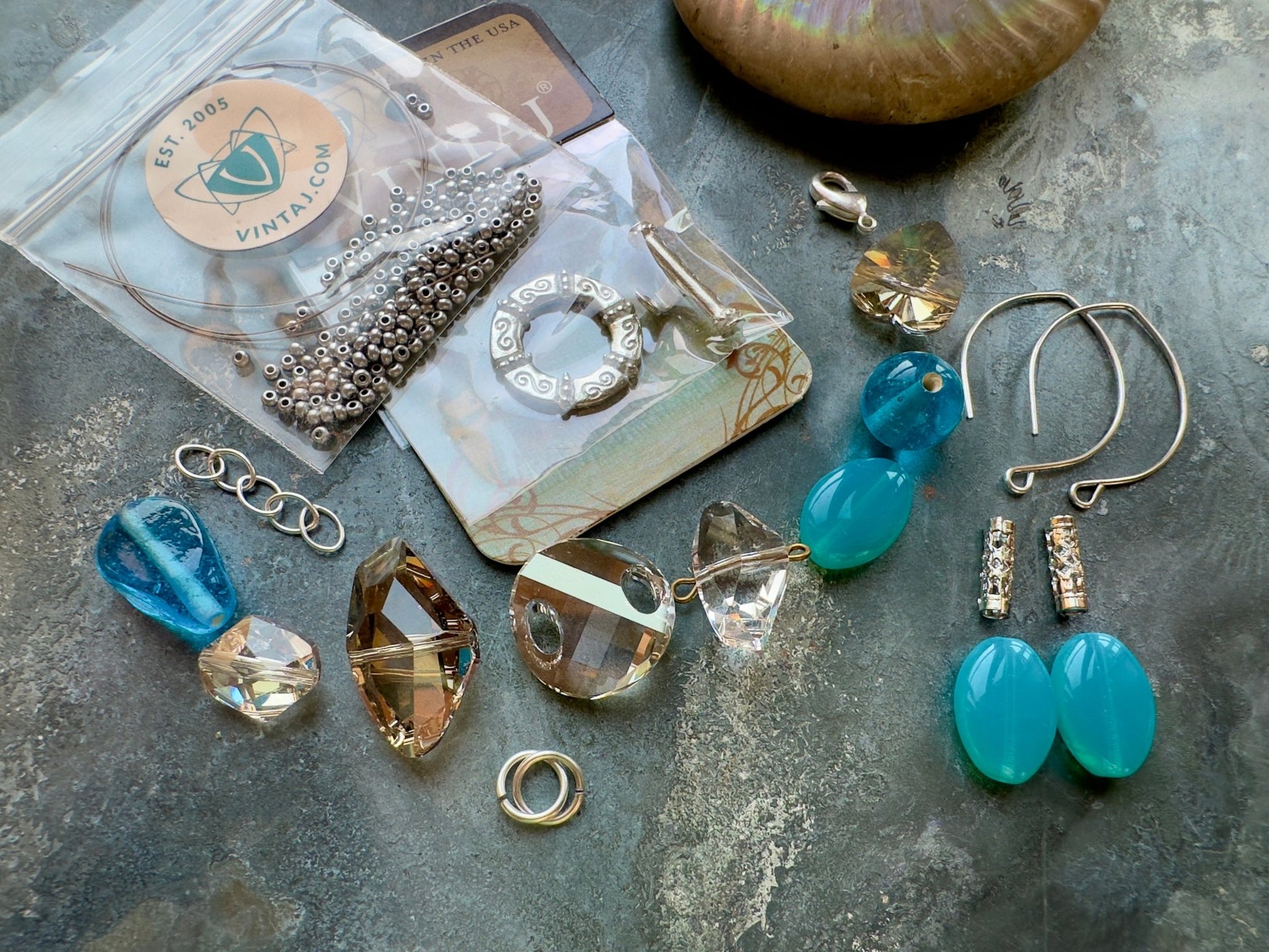 Shimmering Shores - Bracelet Earrings Kit - Vintaj Idaho Design - 9/8/2025 - Vintaj Live Shop ID