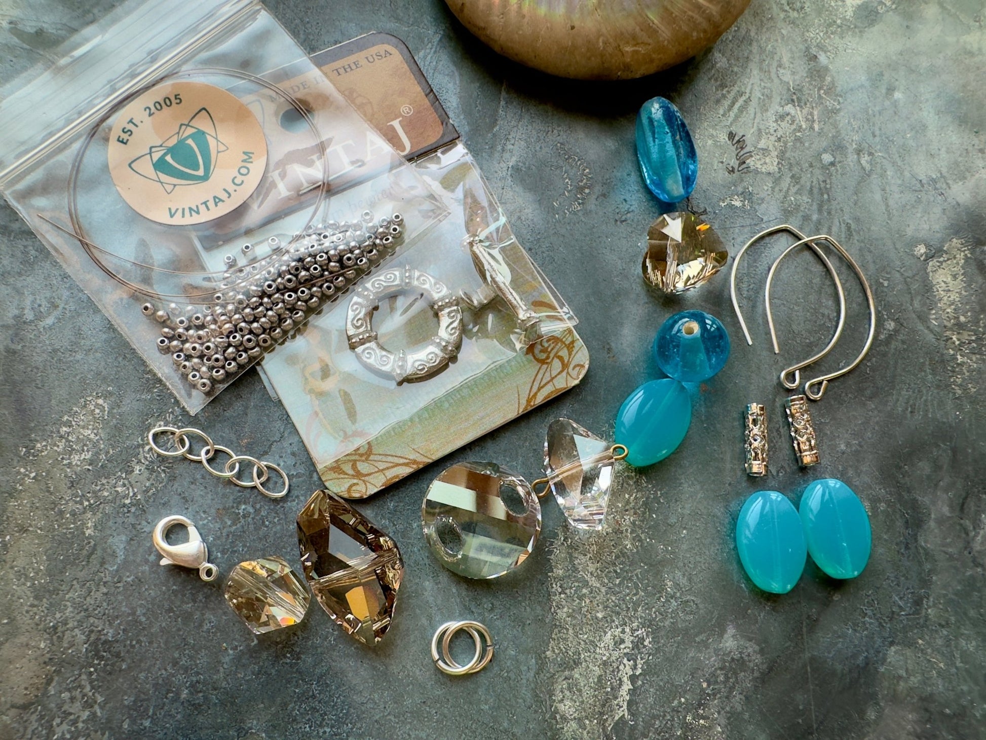 Shimmering Shores - Bracelet Earrings Kit - Vintaj Idaho Design - 9/8/2025 - Vintaj Live Shop ID