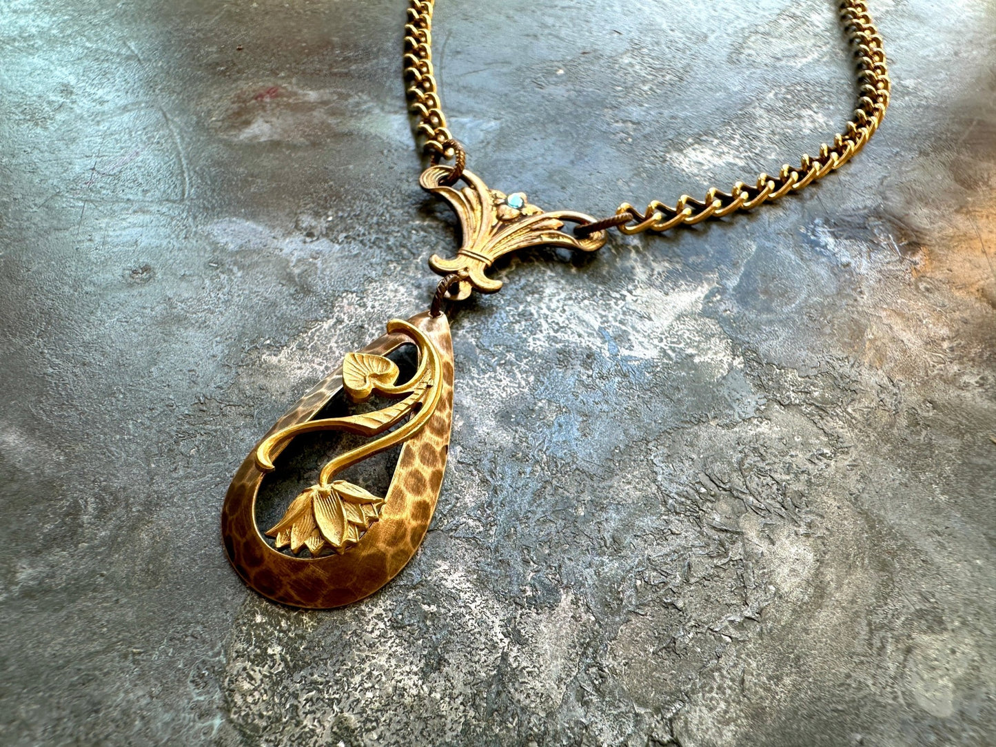 Valiant Vines - Handmade Finished Necklace - Vintaj Idaho Design - 9/16/2025 - Vintaj Live Shop ID