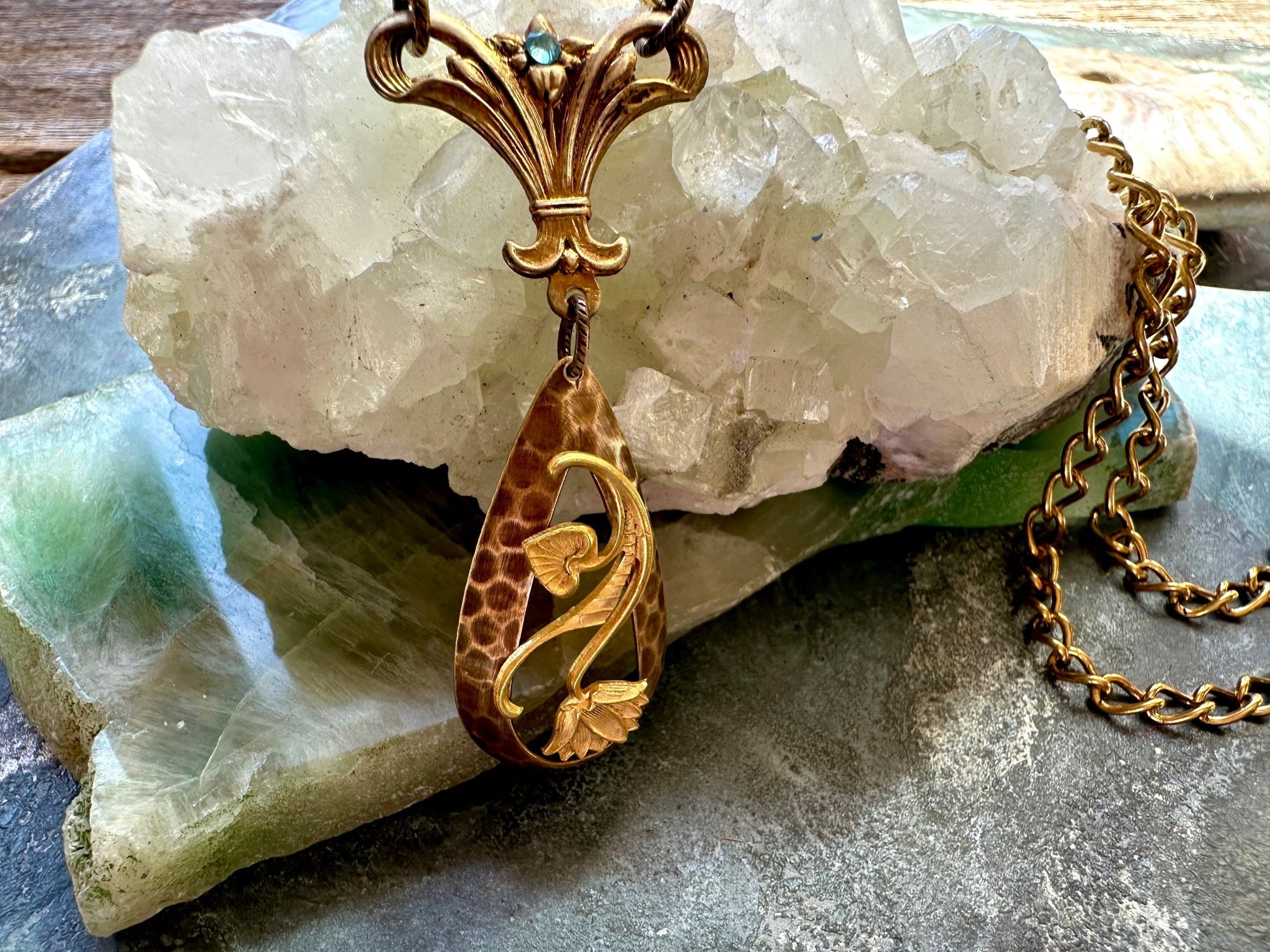 Valiant Vines - Handmade Finished Necklace - Vintaj Idaho Design - 9/16/2025 - Vintaj Live Shop ID