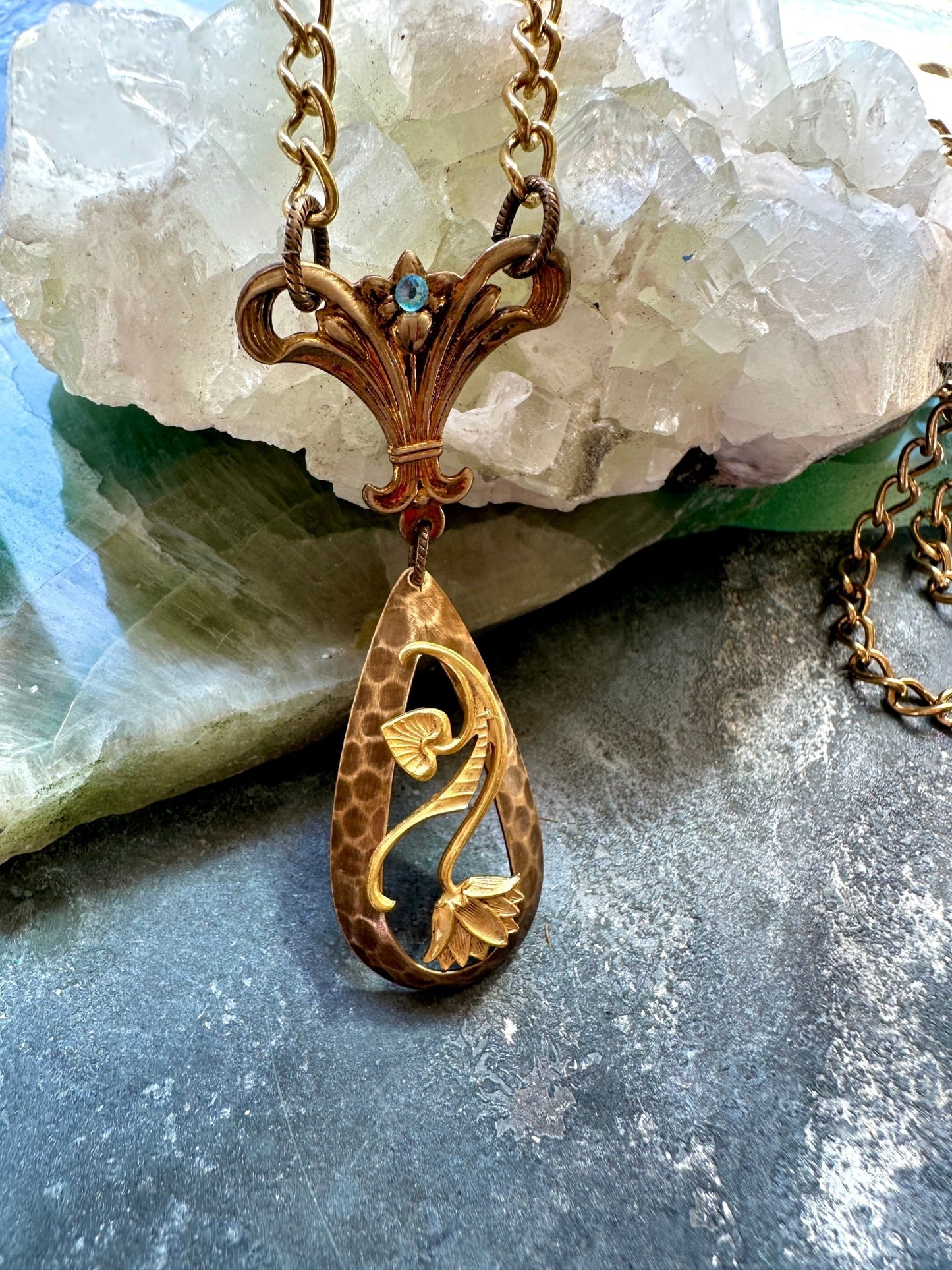 Valiant Vines - Handmade Finished Necklace - Vintaj Idaho Design - 9/16/2025 - Vintaj Live Shop ID