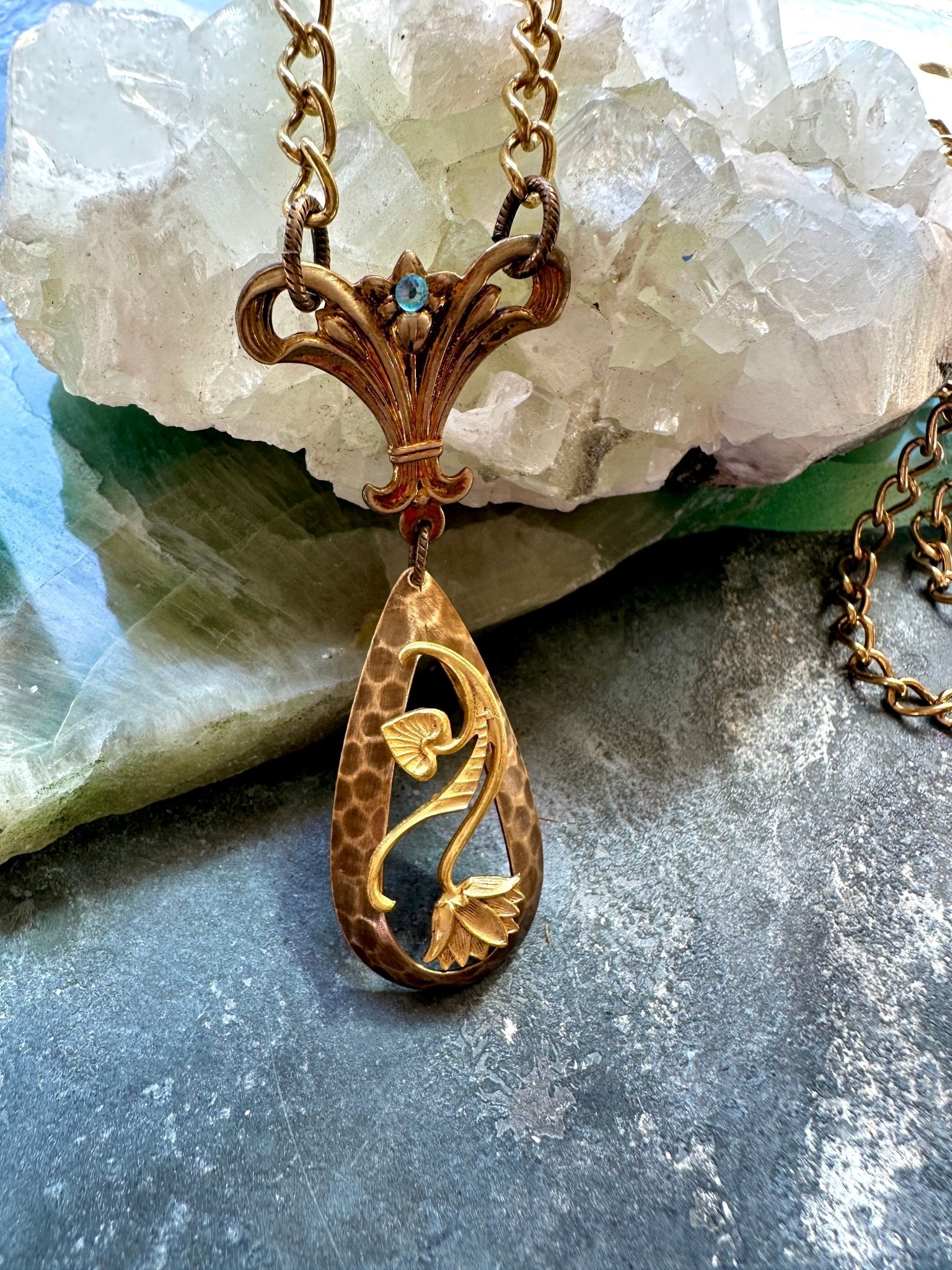 Valiant Vines - Handmade Finished Necklace - Vintaj Idaho Design - 9/16/2025 - Vintaj Live Shop ID