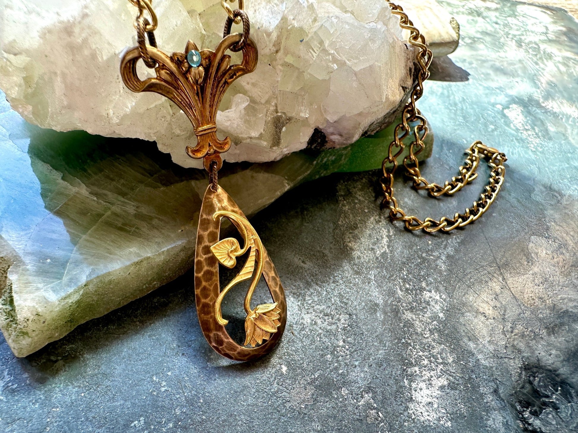 Valiant Vines - Handmade Finished Necklace - Vintaj Idaho Design - 9/16/2025 - Vintaj Live Shop ID