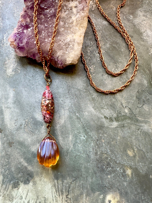 Venetian Ember - Necklace Kit - Vintaj Idaho Design - 9/3/2025 - Vintaj Live Shop ID