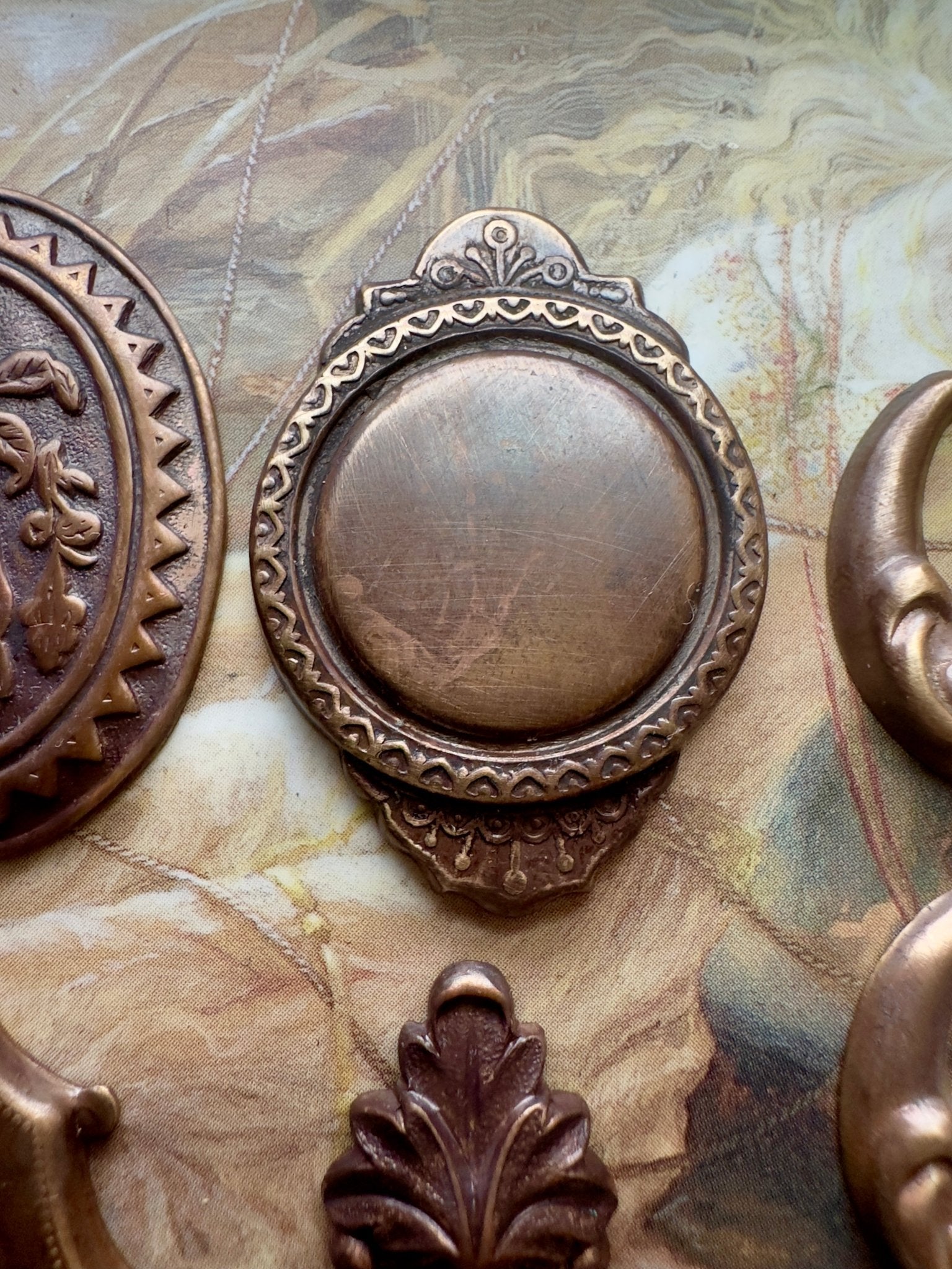 Vintage Pendants & Focals 7 Pc Lot 002 - Vintaj Idaho - 12/5/2025 - Vintaj Live Shop ID