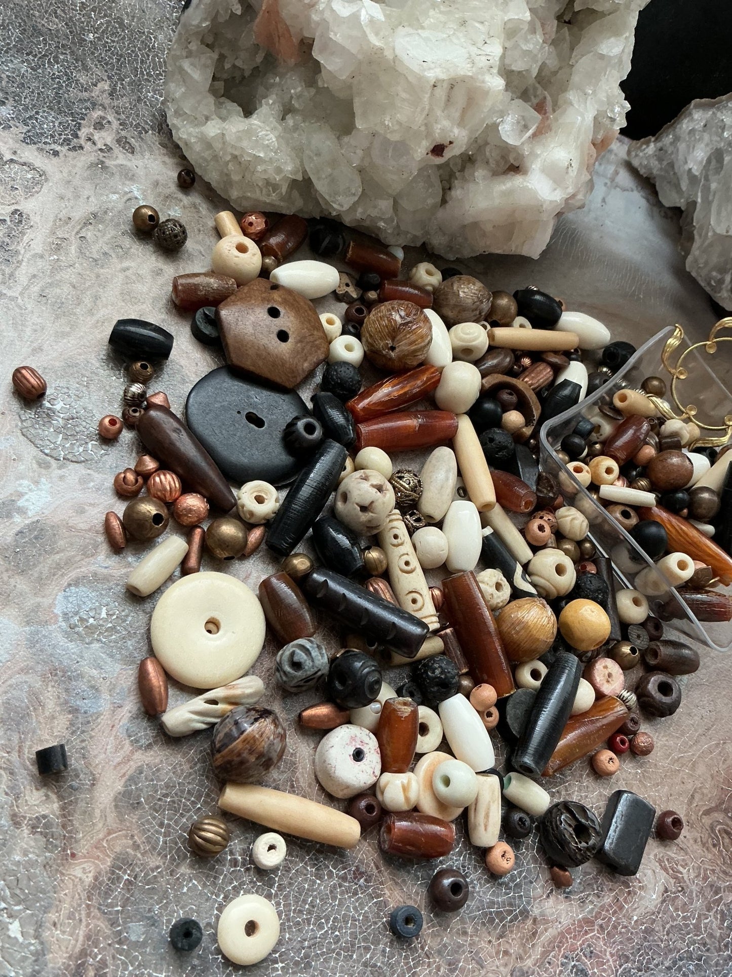 Vintage Sun Bone & Brass Deluxe Bead Mix - VLS Idaho - 5/28/26 - Vintaj Live Shop ID
