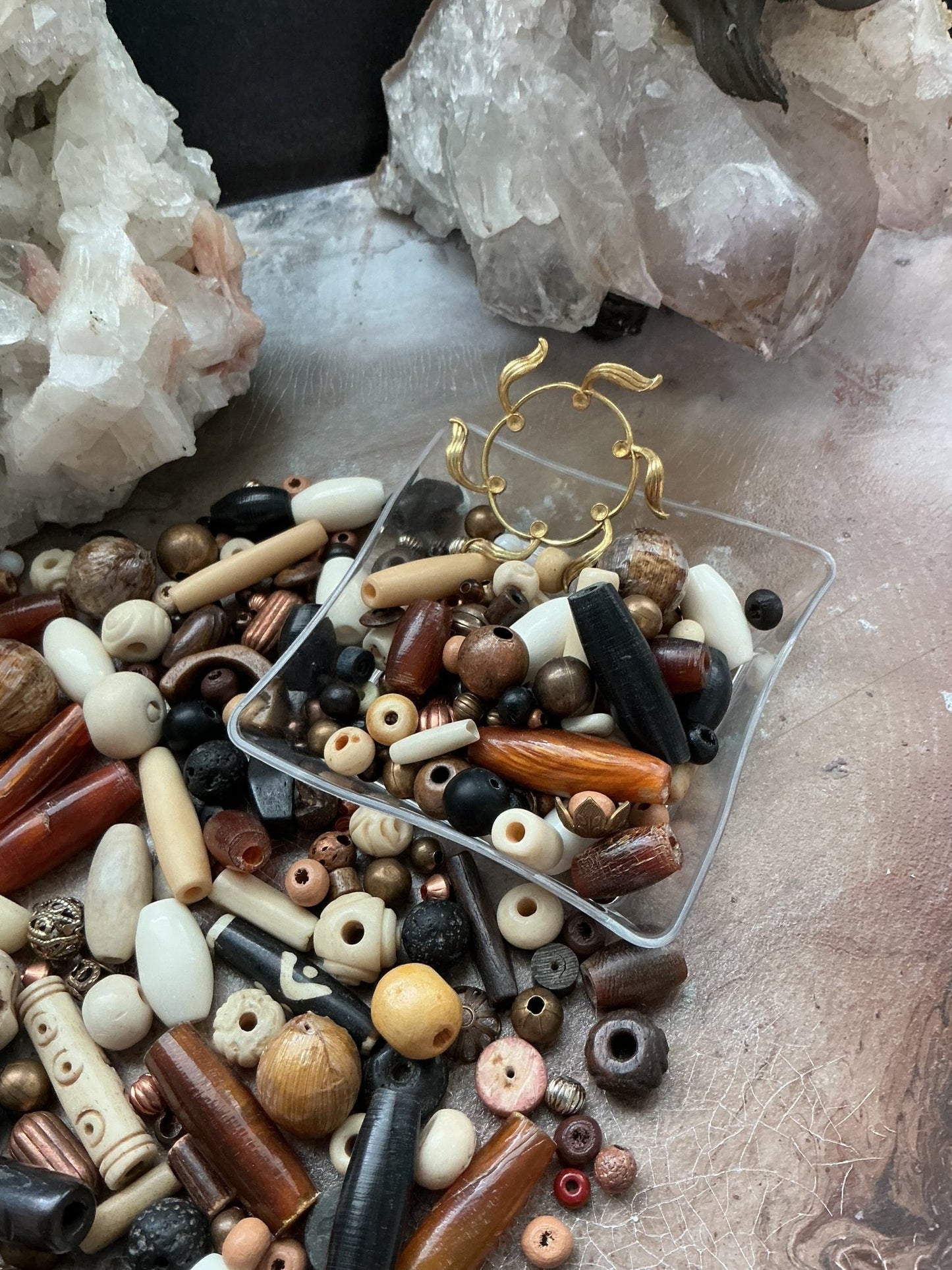 Vintage Sun Bone & Brass Deluxe Bead Mix - VLS Idaho - 5/28/26 - Vintaj Live Shop ID