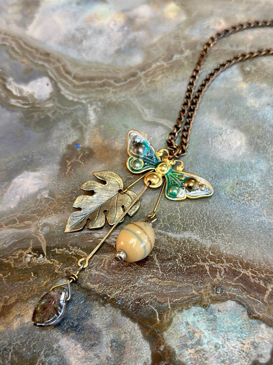 White Lotus - Butterfly Sky Necklace Kit - Vintaj Design - 4/30/2025 - Vintaj Live Shop ID