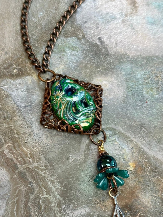 White Lotus - Paradise Fern Necklace Kit - Vintaj Design - 4/30/2025 - Vintaj Live Shop ID