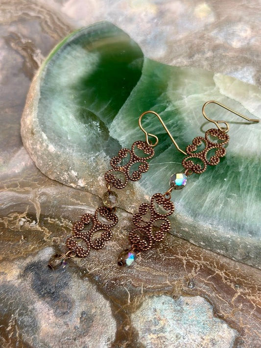White Lotus - Pergola Petals Earrings Kit - Vintaj Design - 4/30/2025 - Vintaj Live Shop ID