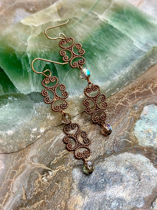 White Lotus - Pergola Petals Earrings Kit - Vintaj Design - 4/30/2025 - Vintaj Live Shop ID